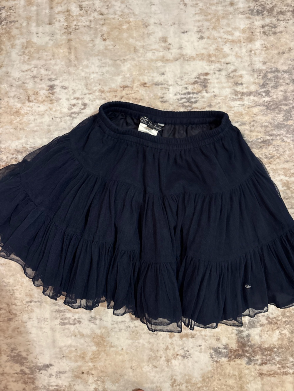Lili Gaufrette Black Tiered Tulle Skirt